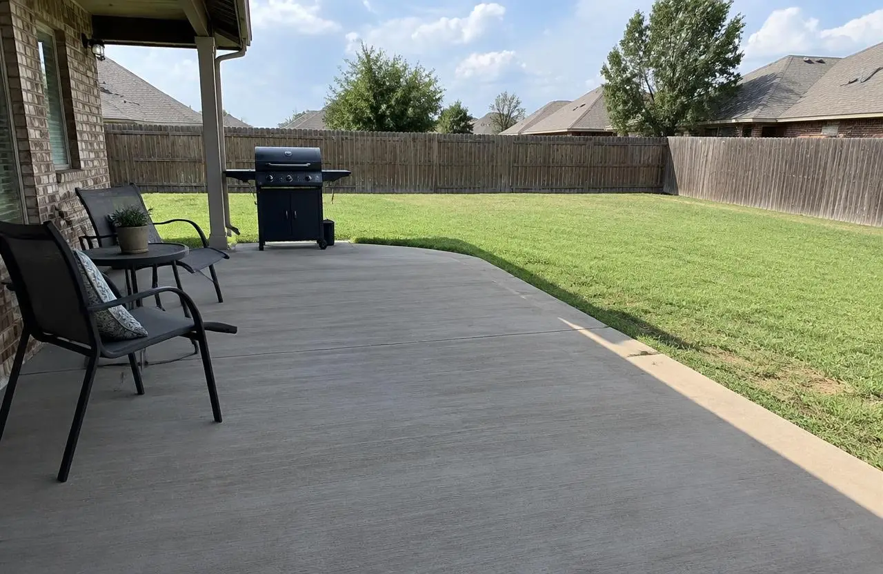 Backyard patio